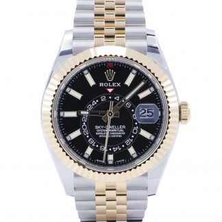 Rolex Sky Dweller Two Tone Jubilee 326933 Black Dial Unworn 2021