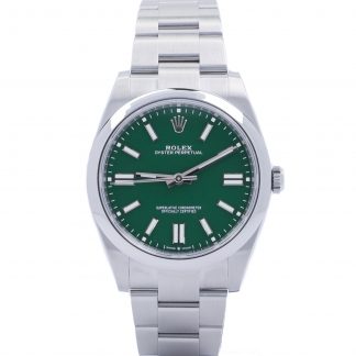 Rolex Oyster Perpetual 41 124300 Green Dial Fullset 2022