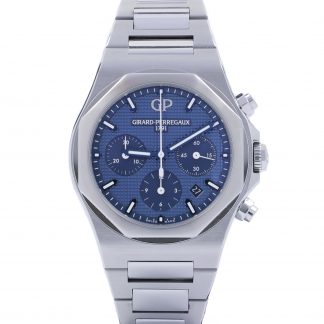 Girard Perregaux Laureato 42mm Steel Chronograph 81020-11-431-11A Blue Dial