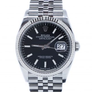 Rolex Datejust 36mm Jubilee Black Dial 126234 Unworn 2019