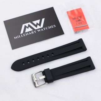 WatchGecko Black Rubber Strap