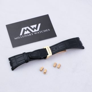 Audemars Piguet Royal Oak 41 OEM Rose Gold Deployment Black Crocodile Strap