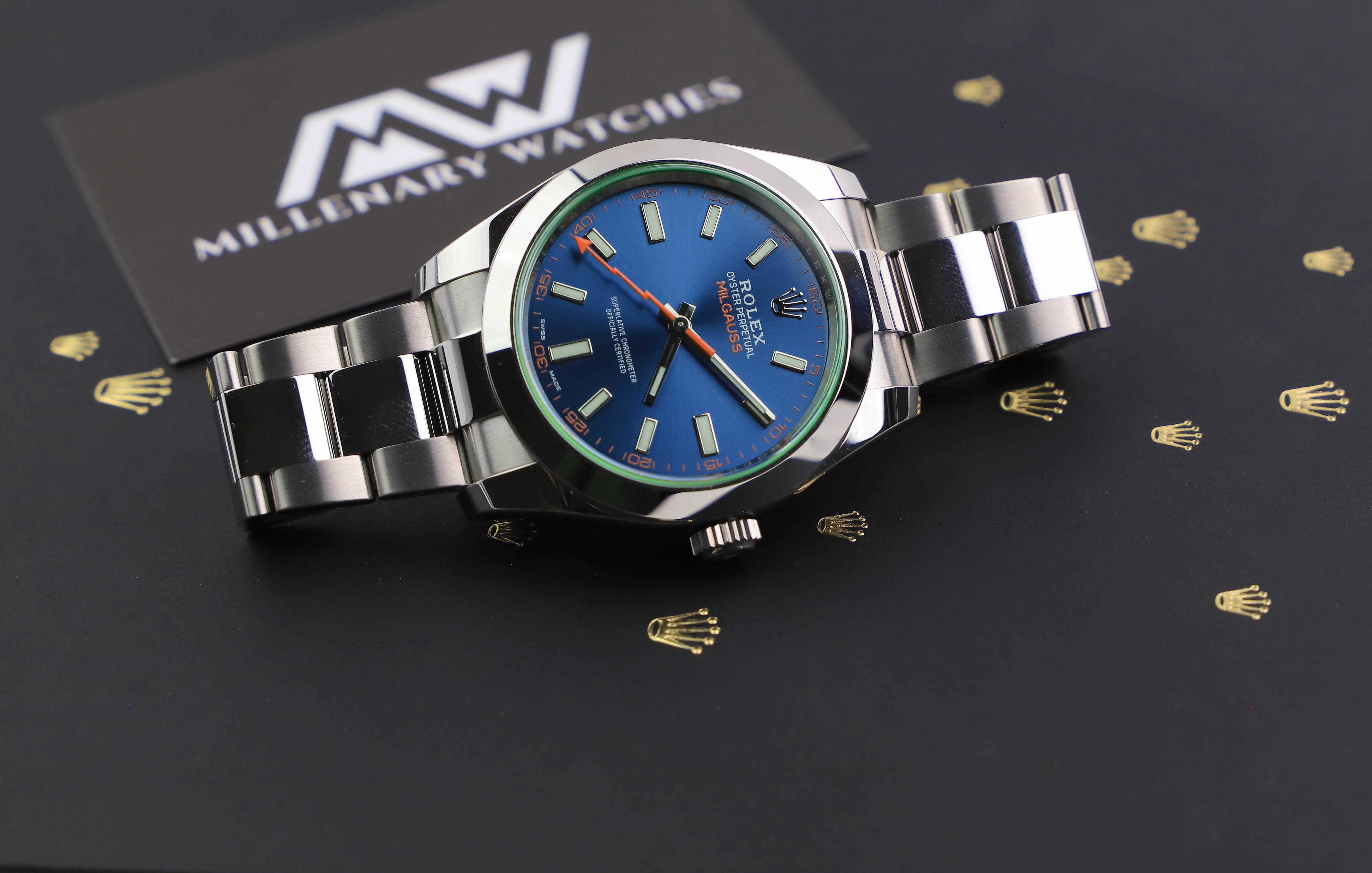 Rolex Milgauss 116400gv Z-blue dial