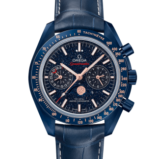 Omega Speedmaster Moonwatch Blue Side of Moon New 2019 304.93.44.52.03.002